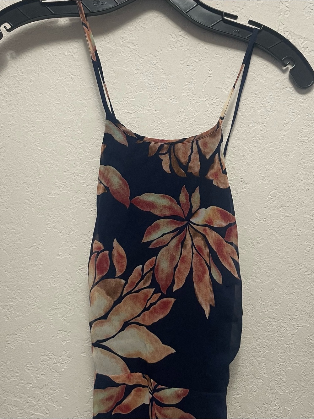 Lulus Maxi Dress Adventure Seeker Blue Floral Strappy Back Dress Womens M NEW - Picture 3 of 4